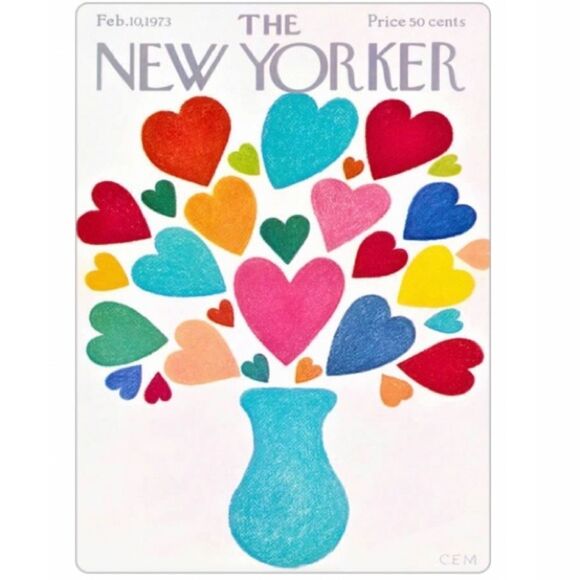 Vintage Valentine’s New Yorker 1973 Magnet - Picture 4 of 5
